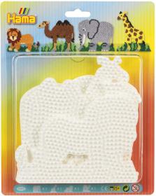 HAMA Midi podložka na zažehlovací korálky safari zvířátka set 4ks na kartě HAMA Midi podložka na zažehlovací korálky safari zvířátka set 4ks na kartě