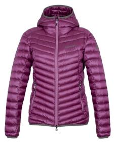 Hannah Ary fuchsia stripe 2022 dámska páperová bunda + šál Kilpi