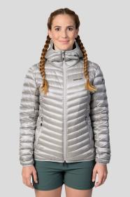 Hannah Ary light gray stripe 2022 dámská péřová bunda + šátek Kilpi