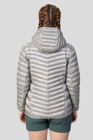 Hannah Ary light gray stripe 2022 dámská péřová bunda + šátek Kilpi