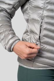 Hannah Ary light gray stripe 2022 dámská péřová bunda + šátek Kilpi