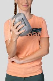 Hannah Ary light gray stripe 2022 dámská péřová bunda + šátek Kilpi