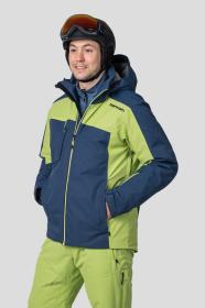 Hannah Kelton midnight navy/lime green 2022 pánská lyžařská bunda + šátek Kilpi