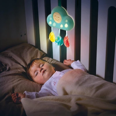 Hape Baby světýlko hudební mráček pro miminko na baterie Světlo Zvuk