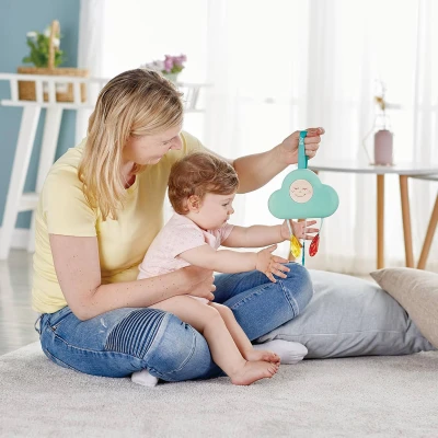 Hape Baby světýlko hudební mráček pro miminko na baterie Světlo Zvuk
