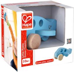 Hape DŘEVO Baby letadélko mini modré pro miminko (dřevěná hračka)