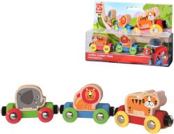 Hape DŘEVO Baby vláček se zvířátky Cesta džunglí (dřevěná hračka)