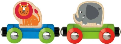 Hape DREVO Baby vláčik so zvieratkami Cesta džungľou (drevená hračka)