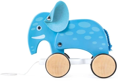 Hape DREVO Sloník baby ťahací na kolieskach (drevená hračka)