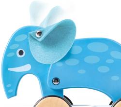Hape DŘEVO Sloník baby tahací na kolečkách (dřevěná hračka)