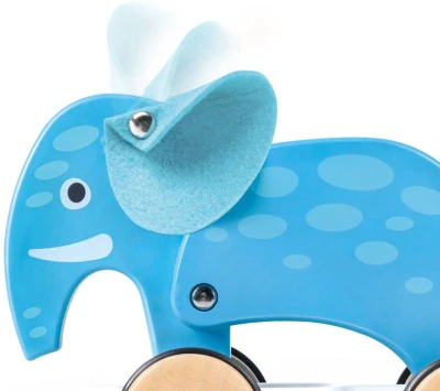 Hape DREVO Sloník baby ťahací na kolieskach (drevená hračka)
