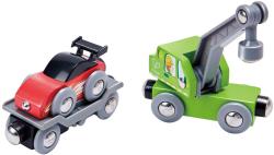 Hape DREVO Vláčik technické vozidlá baby set 4ks na magnet