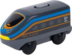 Hape Lokomotiva Intercity černá vláček na baterie plast