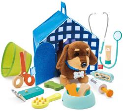 Hape Malý veterinář set interaktivní štěňátko s doplňky na baterie Zvuk