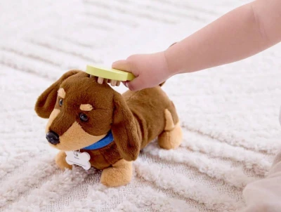 Hape Malý veterinář set interaktivní štěňátko s doplňky na baterie Zvuk