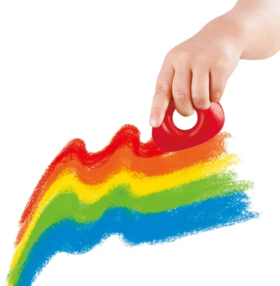Hape Moje první baby pastelky set 5 barev voskovky na kartě