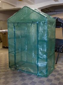 HAPPY GREEN FóliovníK 140x73x200cm ZE, 4 police