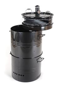 HAPPY GREEN Gril multifunkční GRIMSBY v. 103cm, ocel, ČER