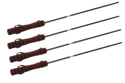 HAPPY GREEN Jehla špízová 40cm Cr, dřev.rukojeť (4ks)