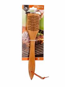 HAPPY GREEN Kartáč na čištění grilu 30cm dřev.