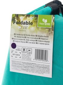 HAPPY GREEN Křeslo sklácací RAVENNA 93,5x107x76cm TYRK