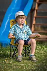 HAPPY GREEN Skladacie kreslo detské BEAR nosnosť 35kg