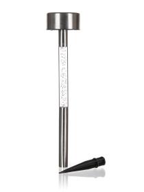 HAPPY GREEN Lampa solární NEON pr.5,5cm v.33cm nerez