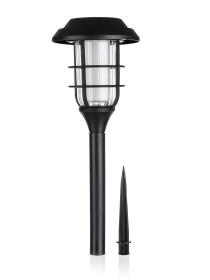 HAPPY GREEN Lampa solární pr.11,8cm, v.42,7cm, 12LED, PH ČER