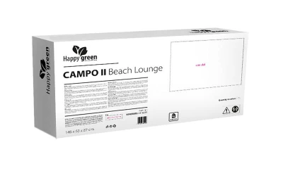 HAPPY GREEN Lehátko CAMPO II kov.148x87x63cm ANTR nosnosť 120kg