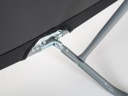 HAPPY GREEN Lehátko SUNBAY kov.186x53x24cm ANTR, nosnost 100kg