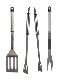 HAPPY GREEN Nářadí grilovací BBQ nerez sada 3díl.