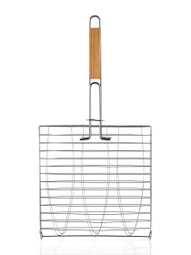 HAPPY GREEN Opékač na 3 ryby 58x25x7cm BBQ, dřev. rukojeť HAPPY GREEN Opékač na 3 ryby 58x25x7cm BBQ, dřev. rukojeť