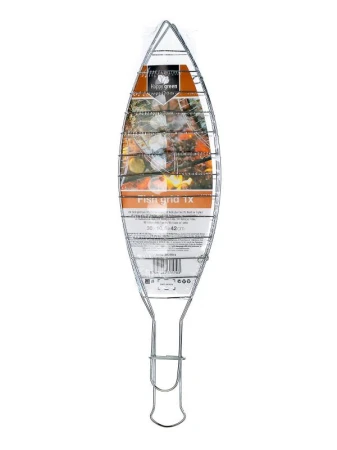 HAPPY GREEN Opékač na rybu 30cm BBQ, dřev. rukojeť