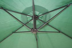 HAPPY GREEN Slunečník s boční konstrukcí 300cm ZE tm.