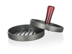 HAPPY GREEN Tvořítko na hamburgery pr.12cm Al+dřev.madlo