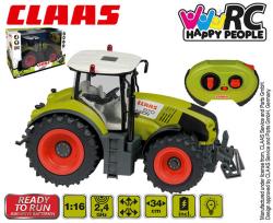 HAPPY PEOPLE RC Traktor Claas Axion 870 na vysílačku 2,4GHz na baterie Světlo