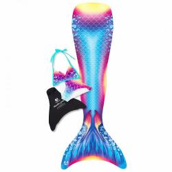 Happy Tails Set mořská panna BLUE CORAL a monoploutev Happy Tails Set mořská panna BLUE CORAL a monoploutev