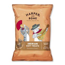 Harper and Bone Cat Dog iberské měkké pamlsky kuře a krůta 90 g