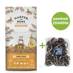 Harper and Bone Dog Adult Large Medium divoké hory 12 kg + Pamlsek Ball with meatball 1,5 kg Harper and Bone Dog Adult Large Medium divoké hory 12 kg + Pamlsek Ball with meatball 1,5 kg