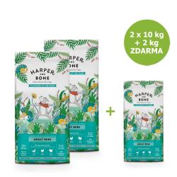 Harper and Bone Dog Adult Mini příchutě farmy x 10 kg + 2 kg ZDARMA Harper and Bone Dog Adult Mini příchutě farmy x 10 kg + 2 kg ZDARMA
