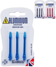 HARROWS Násadky k šipkám Anodised Aluminium vel.S set 3ks 3 barvy