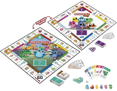 Hasbro Hra MONOPOLY Junior 2v1 CZ (společenská hra)