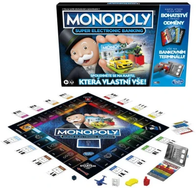 Hasbro Hra MONOPOLY Super elektronické bankovnictví na baterie CZ verze