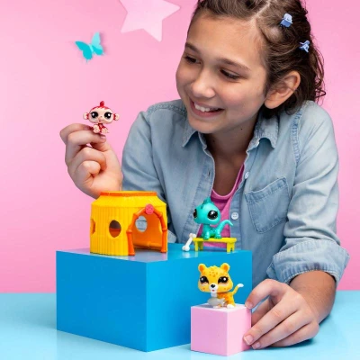 HASBRO LPS Džungle Zvířátko Littlest Pet Shop generace 7 set 3ks s doplňky