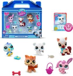 Hasbro LPS Littlest Pet Shop herní zimní sada 5 zvířátek s doplňky Hasbro LPS Littlest Pet Shop herní zimní sada 5 zvířátek s doplňky