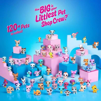 Hasbro LPS Littlest Pet Shop herní zimní sada 5 zvířátek s doplňky