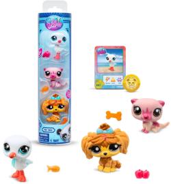 Hasbro LPS Littlest Pet Shop set 3 zvířátka s doplňky 2. série 3 druhy v tubě