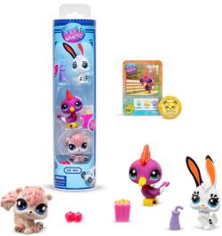 Hasbro LPS Littlest Pet Shop set 3 zvířátka s doplňky 2. série 3 druhy v tubě