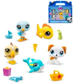 HASBRO LPS Pláž Zvířátko Littlest Pet Shop generace 7 set 5ks s doplňky HASBRO LPS Pláž Zvířátko Littlest Pet Shop generace 7 set 5ks s doplňky