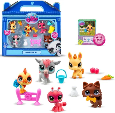 Hasbro LPS Zvířátko Farma Littlest Pet Shop generace 7 set 5ks s doplňky Hasbro LPS Zvířátko Farma Littlest Pet Shop generace 7 set 5ks s doplňky
